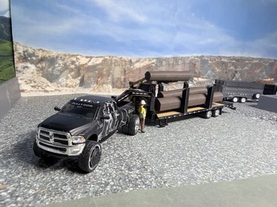 Juego de madera de troncos 6 troncos juego de 2 postes para remolque de cuello de ganso escala 1:64 (sin remolque incluido) Foto 1 de 4