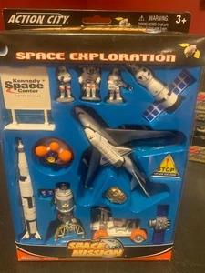 Space Mission 16 Pezzi Esplorazione Spaziale Die Cast Kennedy Space Center Set NUOVO! - Foto 1 di 3