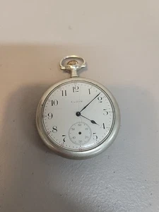 Orologio da tasca Elgin 317, cassa Silveroid 1907 ***Spedizione gratuita*** - Foto 1 di 3