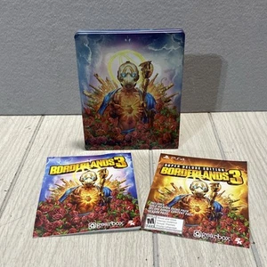Borderlands 3 Limited Edition Psycho Bandit Steelbook Case & Manual Only NO GAME - Afbeelding 1 van 3
