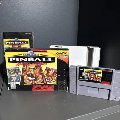 Super Nintendo Pinball: Behind the Mask (SNES) Complete In Box Cib Manual - Image 1 of 4