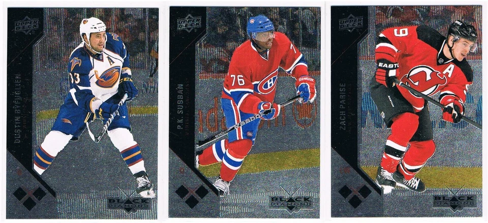 11-12 DUSTIN BYFUGLIEN UD BLACK DIAMOND TRIPLE DIAMOND #163 WINNIPEG JETS - Image 1 of 1