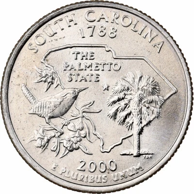 [#1501295] United States, Quarter, Quarter Dollar, 2000, U.S. Mint, South Caroli - Image 1 of 2