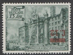 VATICAN CITY, SASSONE 154a, INVERTED OVERPRINT, MNH, EXTREMELY SCARCE, SEE!! - Picture 1 of 1