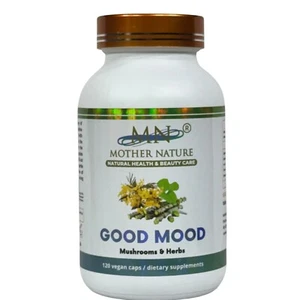 Mother Nature Good Mood Mushrooms & Herbs Dietary Supplement - 120 Capsule - Picture 1 of 6