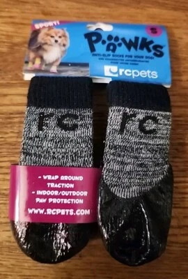 RC Mascotas Deporte PAWks Perro Botines Calcetines de Tracción Protección Pata Negro Talla S Nuevo con Etiquetas Foto 1 de 2