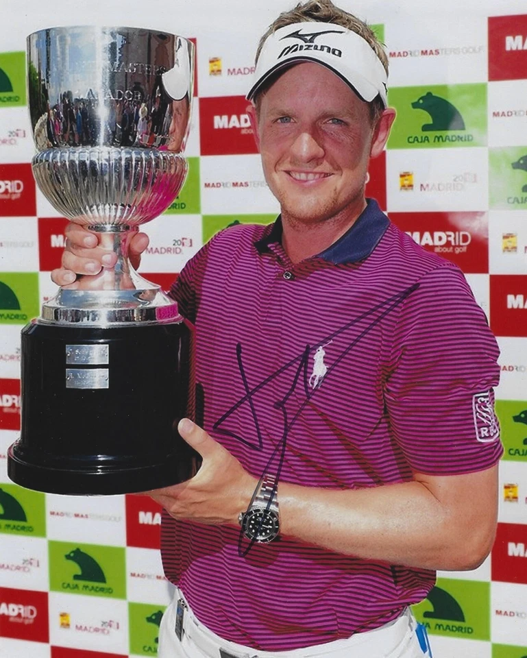 Foto firmada autografiada por Luke Donald de golf 8x10 - PGA US Open Masters - con certificado de autenticidad Foto 1 de 1