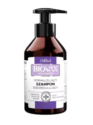 LBIOTICA BIOVAX SEBOCONTROL SEBO-REGULATORY SHAMPOO FOR OILY HAIR 200ml