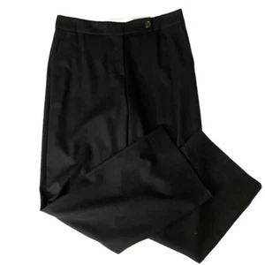 M by Missoni Straight Leg 33" Inseam Stretch-Wool Career Pants Black Women's 10 - Picture 1 of 12
