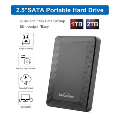 1TB 2TB 4TB Mobile Externe Festplatte 2.5" USB 3.0 Fast HDD PS4 Xbox Game Drive - Bild 1 von 4
