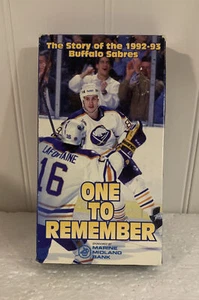 Buffalo Sabres 1992/93 One To Remember VHS TAPE RARE/USED HIGHLIGHT VIDEO VINTAG - Picture 1 of 4