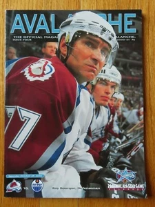 COLORADO AVALANCHE vs EDMONTON OILERS October 28, 2000 Program RAY BOURQUE - Picture 1 of 1