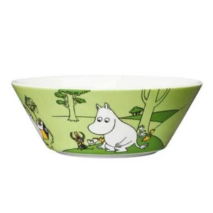 Tazón Moomin 15 cm Moomintroll verde Arabia *NUEVO - Imagen 1 de 2