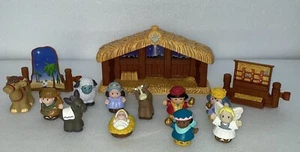 Weihnachten Fisher Price Little People Krippe Krippe 2002 KOSTENLOSER VERSAND - Bild 1 von 10