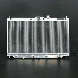Aluminum Radiator Fit Honda Accord 90-93 Prelude 92-96 2.2 L4 F22 H22 2Row AT - Picture 1 of 9