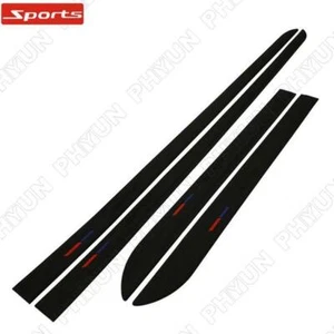 4x Black Rubber Car Door Side Skirt Body Molding Trim Cover Waterproof Universal - Bild 1 von 12