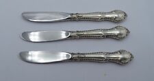 Lot of 3 English Gadroon by Gorham Sterling Silver Butter Spreader HH  6 1/4"