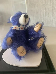 WORLD OF MINIATURE BEARS BUBBABEAR MIT ETUI & ZERTIFIKAT PERFEKT - Bild 1 von 7
