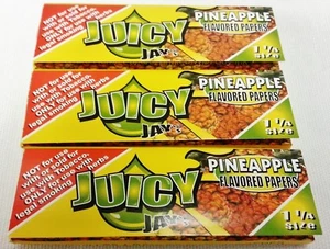 3 Packungen Ananas Juicy Jay's 1 1/4 Blättchen Kostenloser Versand - Bild 1 von 1