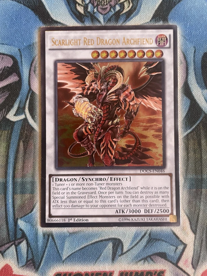 Yugioh Scarlight Red Dragon Archfiend DOCS-EN046 - Ultimate Rare 1st Edition LP - Image 1 of 4