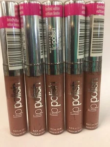 LOTE DE 5 - X ESMALTE LABIAL MAYBELLINE (PÉTALO DESNUDO EDICIÓN LIMITADA) NUEVO Y SELLADO. - Imagen 1 de 4