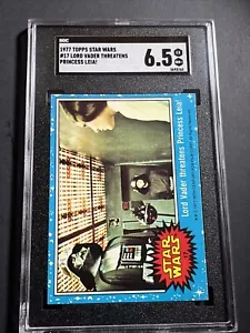 1977 Topps- Star Wars- "Lord Vader Threatens Princess Leia!"- # 17 SGC 6.5 - Picture 1 of 2