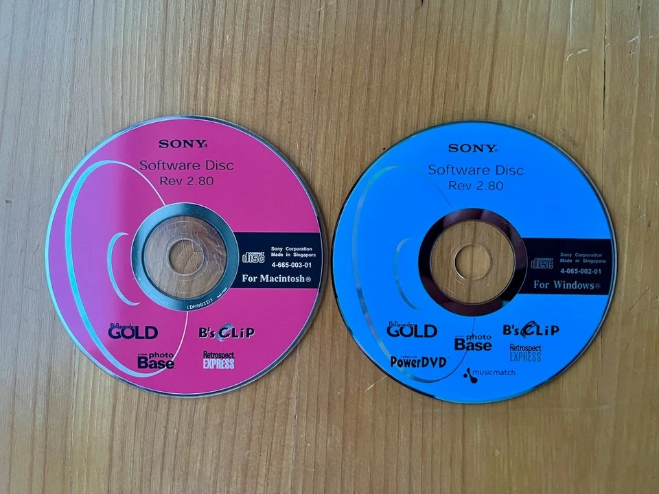 SONY B's RECORDER GOLD; B'S CLIP; PHOTOBASE; RETROSPECT POWER DVD MUSICMATCH WIN - Image 1 of 1