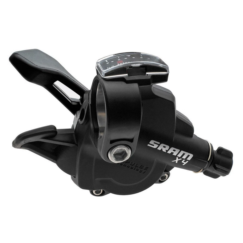 Front Left Shifter Trigger Black 3 Spd Derailleur MTB Sram X4 Bike Gear 2-Lever - Image 1 of 4