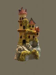 Miniature Castle *red Roof * Fish Tank Ornament - Picture 1 of 5