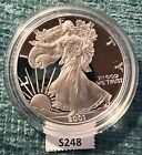 2001-W AMERICAN SILVER EAGLE $1 PROOF COIN WITH OGP & COA. S248
