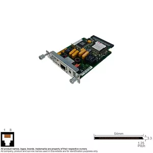 Netzwerk Medien Konverter WAN Schnittstelle Adapter Karte Cisco WIC-1DSU-T1 SN 17871805 - Bild 1 von 5