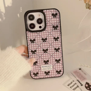 Silicone Cute Pink Bow For iPhone 15 14 13 12 11 Pro Max Phone Case Cover Back - Picture 1 of 7