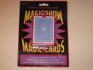 New in Package Plastic Coated Magic Show Magic Playing Cards Card Deck Tricks  - Picture 1 of 2