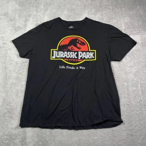 Jurassic Park Graphic Tee Life Herren XL schwarz Finds A Way Film T-Shirt Outdoor - Bild 1 von 8