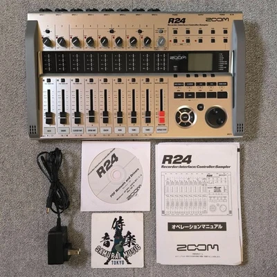 ZOOM R24 Multi-track Recorder 8-Track Interface Controller w/ Adapter - Image 1 of 4