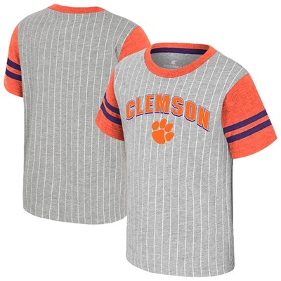Toddler Colosseum Heather Gray Clemson Tigers Airball T-Shirt - Image 1 of 3