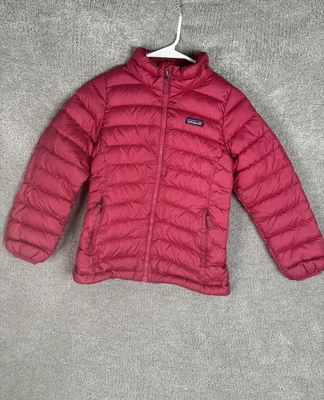 Chaqueta Patagonia Niños Mediana 10 Rosa Plumón Suéter Puffer Ligera Cálida Foto 1 de 4