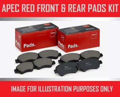 FRONT AND REAR PADS APEC RED FOR MERCEDES-BENZ A-CLASS W169 A160D 2.0TD 2004-12 - Image 1 of 4