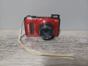 Fujifilm Digital Camera FinePix F500 EXR 16.0MP Red w/Battery - Picture 1 of 9