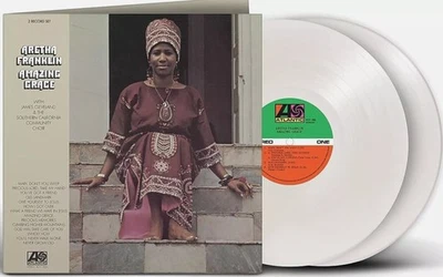 Aretha Franklin Amazing Grace 50th Anniversary LP Vinyl Record White Vinyl 2022 - Image 1 of 4