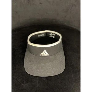 Adidas Women's Climalite Black Match Sports Fitness Tennis Visor Golf Snap Flex - Picture 1 of 5
