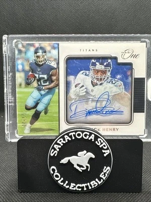 2019 Panini One Derrick Henry  Shadowbox Autograph #144 /25 Tennessee Titans - Image 1 of 4