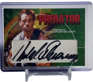 Arnold Schwarzenegger Predator Custom Cut Authentic Autograph Auto Card 🔥 - Bild 1 von 4