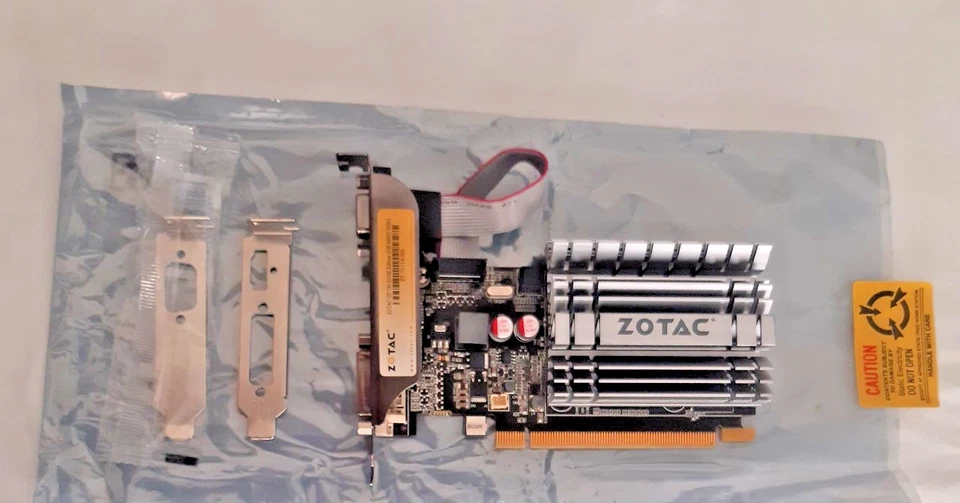 GEFORCE GT 730, 1GB DDR3, HDMI,DVI,SVGA, MULTI MONITOR SUPPORT, ZOTAC, OPEN BOX - Image 1 of 4