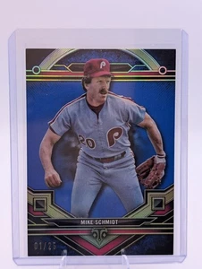 2024 Topps Triple Threads Mike Schmidt Zaffiro 1/25 PHI Phillies - Foto 1 di 2