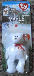 new TY Beanie Baby MAPLE the Bear born July 1, 1996 with tags  - Picture 1 of 1