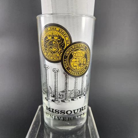 Vintage 1976 Mizzou Tigers Missouri Tumbler Drinking Glass Beverage Football Cover