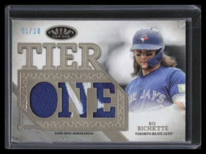 2024 Topps Tier One Die Cut Relics Patch t1rdbb Bo Bichette Patch 1/10 - Picture 1 of 2