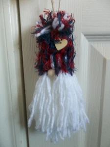 GNOME RED, WHITE & BLUE DOLL - HANDMADE - Picture 1 of 1