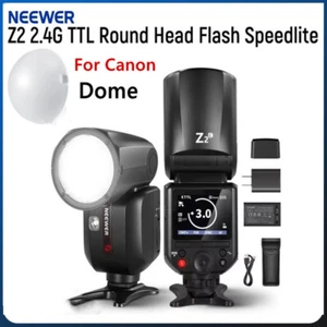 Neewer Z2-C Z2C 2.4G TTL HSS Round Flash Speedlite Dome Diffuser Canon Camera  - Picture 1 of 11